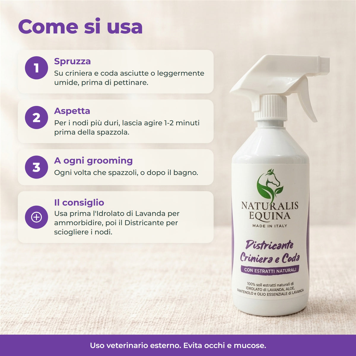 DISTRICANTE SPRAY Criniera e Coda