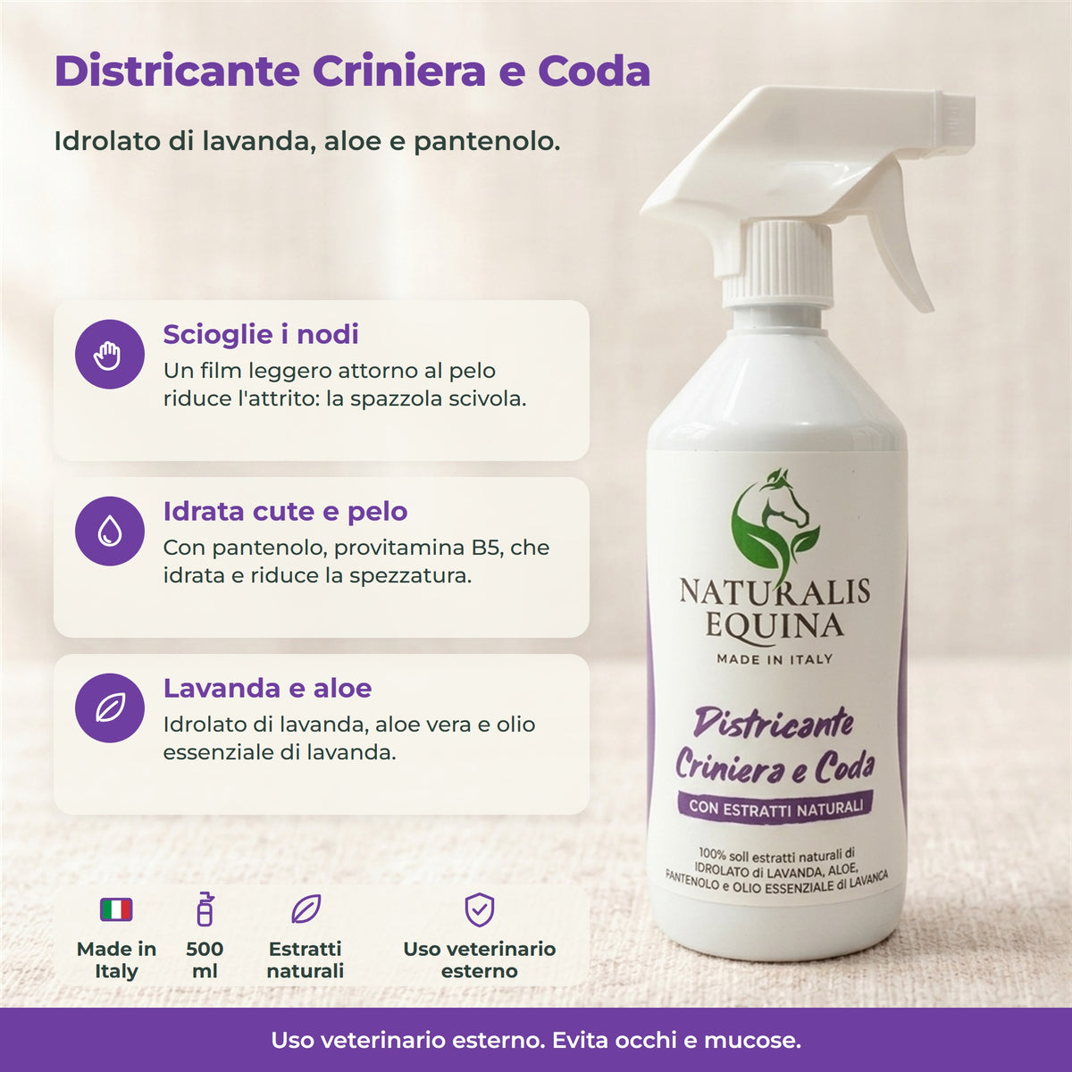 DISTRICANTE SPRAY Criniera e Coda