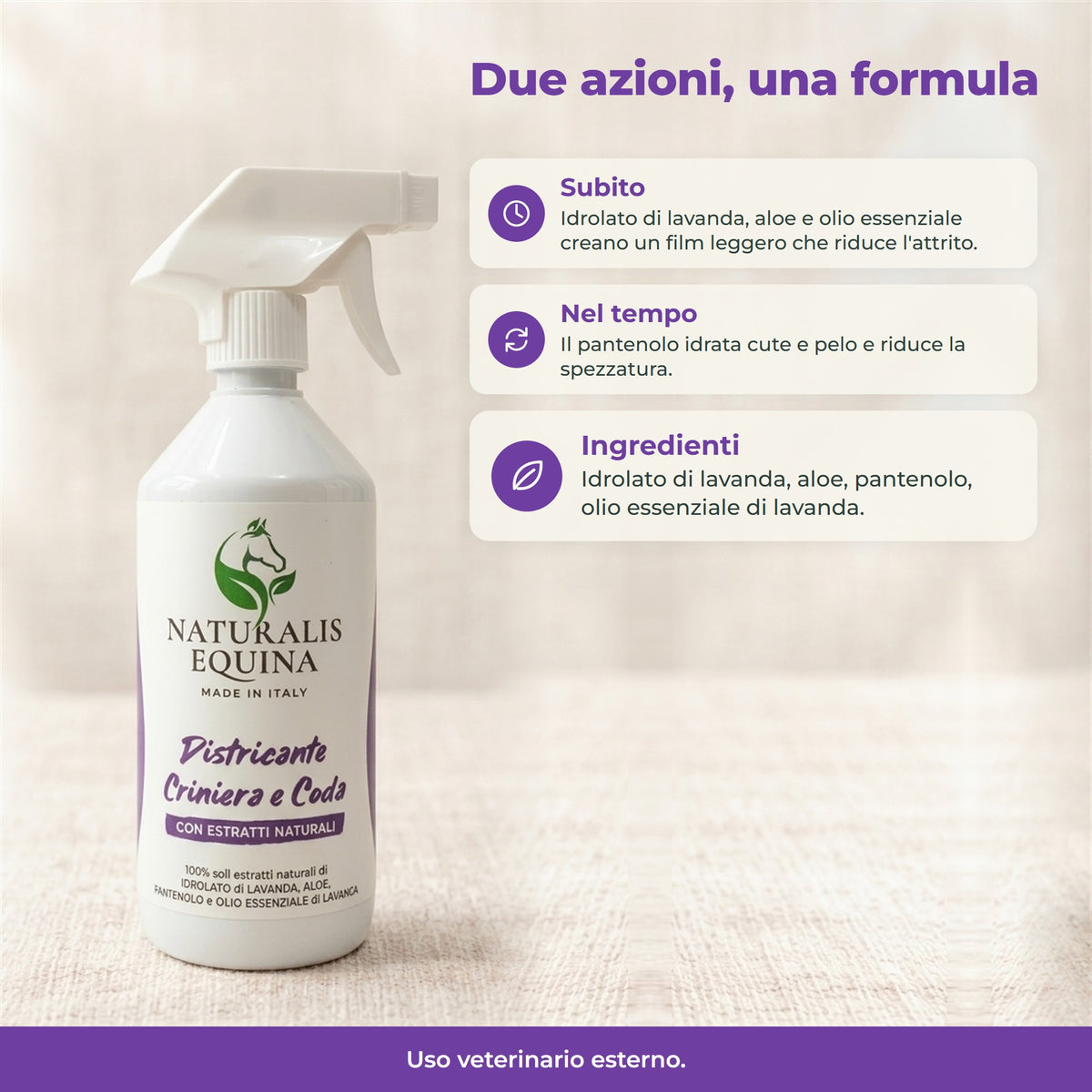 DISTRICANTE SPRAY Criniera e Coda