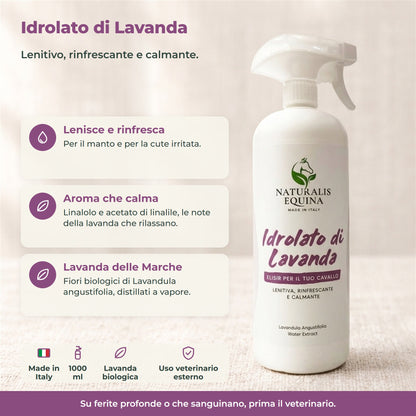 IDROLATO DI LAVANDA veterinaria "Naturalis Equina"