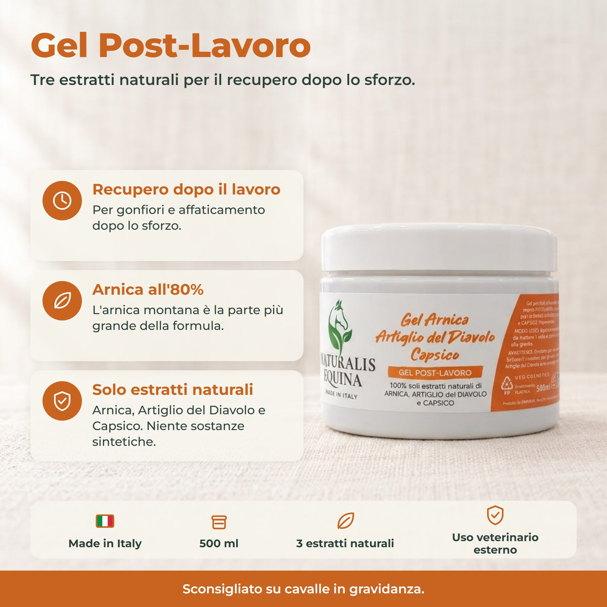 POST LAVORO ARNICA + ARTIGLIO "Naturalis Equina"