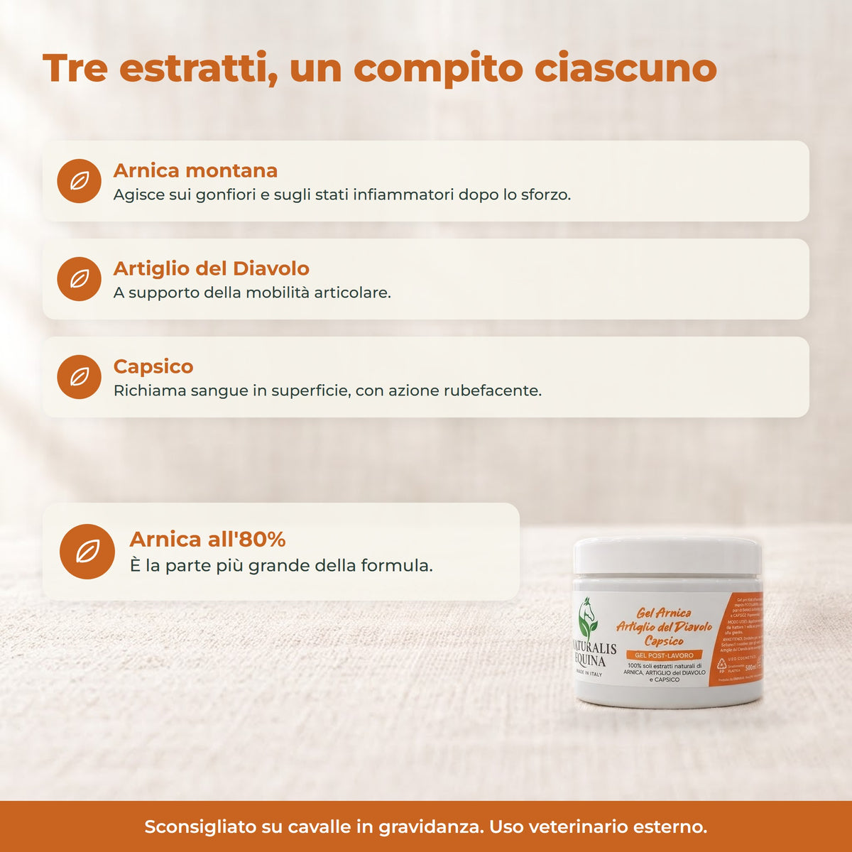 POST LAVORO ARNICA + ARTIGLIO "Naturalis Equina"